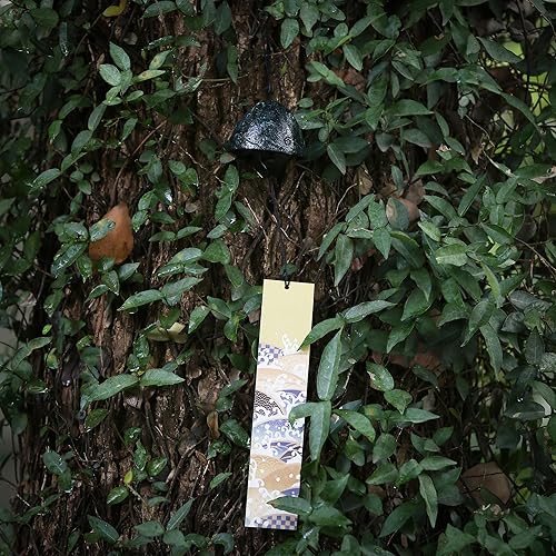 Miniatura 6 de Carillón de viento japonés de hierro fundido para exteriores, adorno para jardín, patio y balcón, decoración de campana de viento de metal colgante,