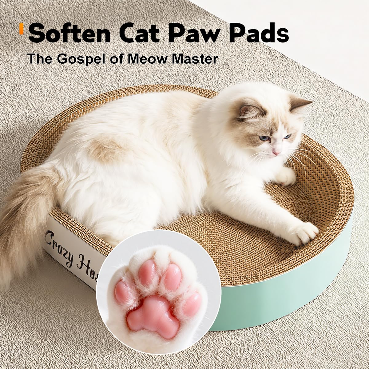 Tabla rascadora para mascotas para gatos para dormir en interiores (50.35.9)
