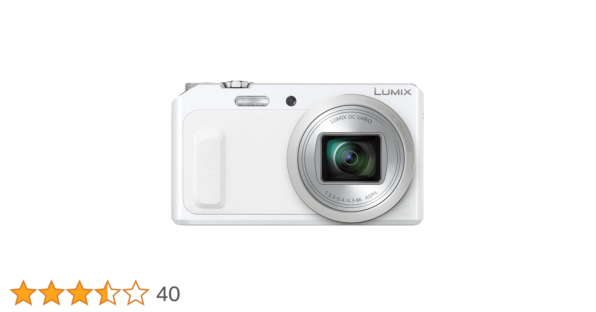 Panasonic LUMIX DMC-TZ57 ホワイト Panasonic Lumix TZ57 20X 15 MP Digital Camera White DMC-TZ57