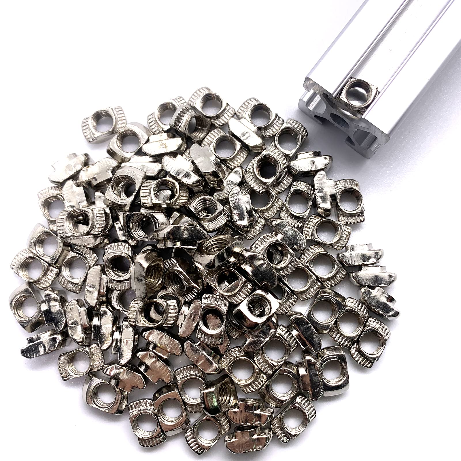 80 pcs M8 T Nut Screws Kit for 4040 4080 Aluminum Extrusion, 26 pcs Black M8x12/16/20mm Hexagon Socket Carbon Steel Screws and 26 pcs M8 Drop in T-Nuts, 28 Washers with Hex Wrench — Amazon image 14