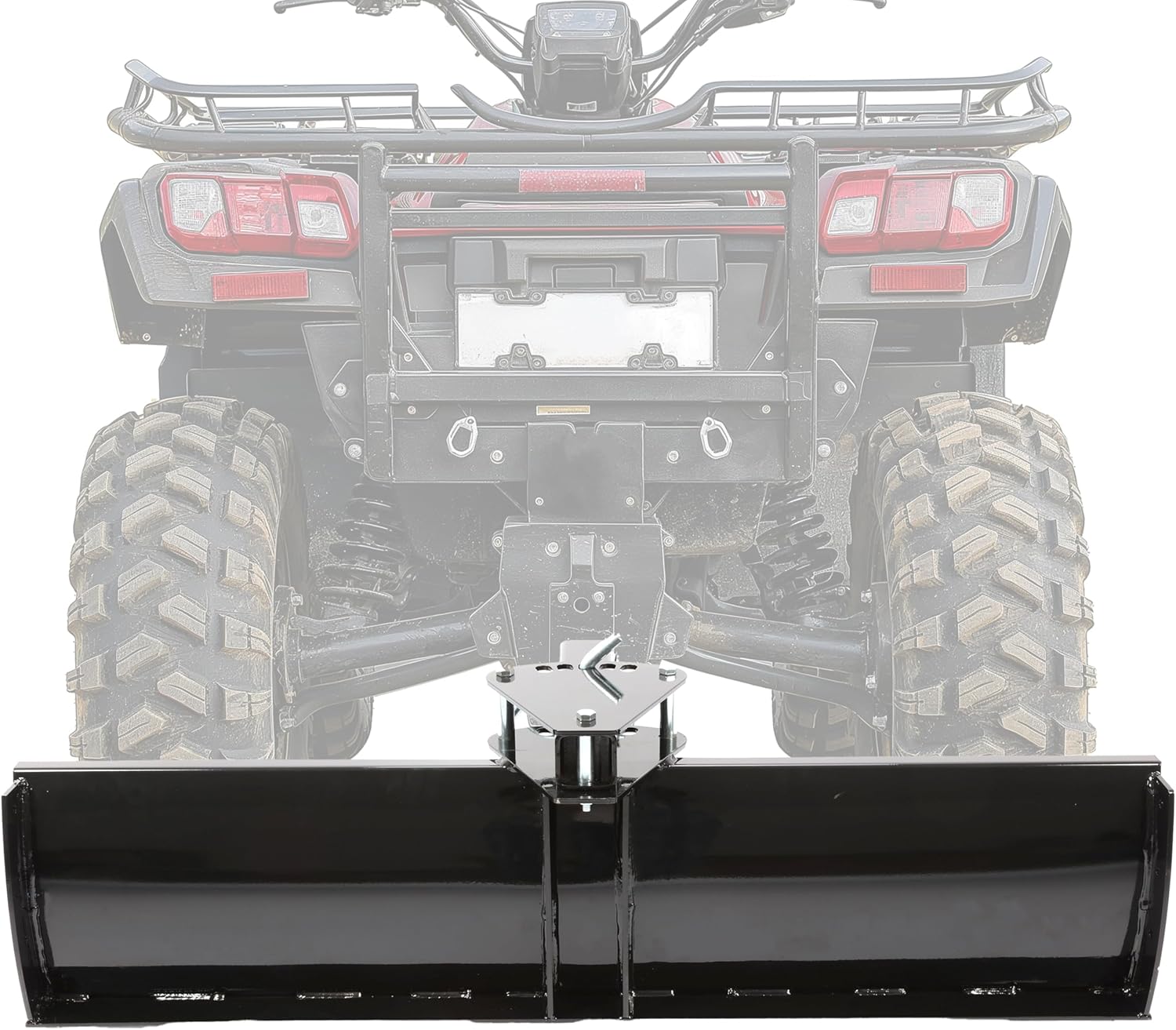Scrape Blade Implement 3-Point 48″ 2 Inch Receiver for ATV UTV Tractor Adjustable Degrees Rear Grading Blade Attachment Driveway Grader Ground Leveler Snow Plow Kit