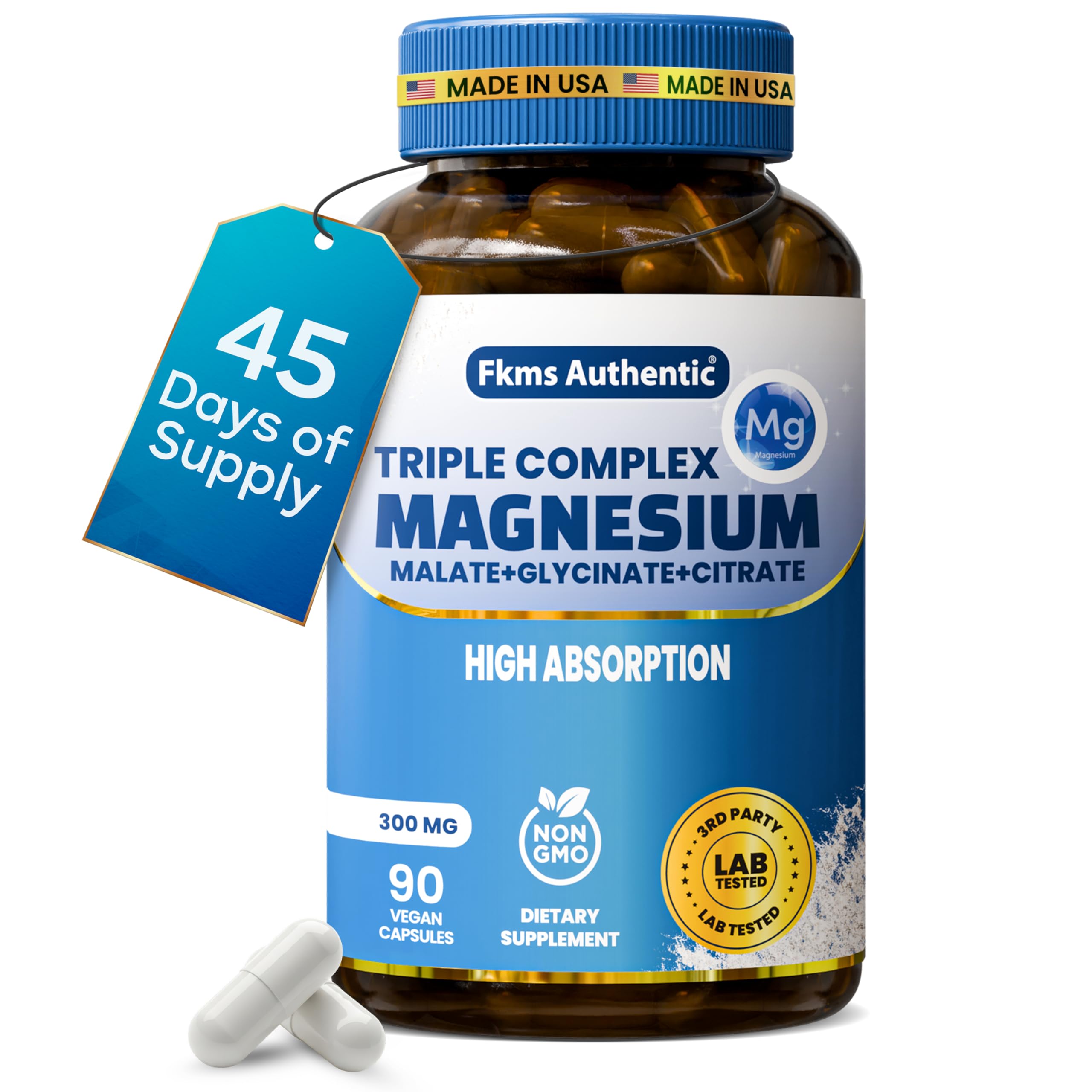 Amazon.com: FKMS Authentic Triple Magnesium Complex 300mg