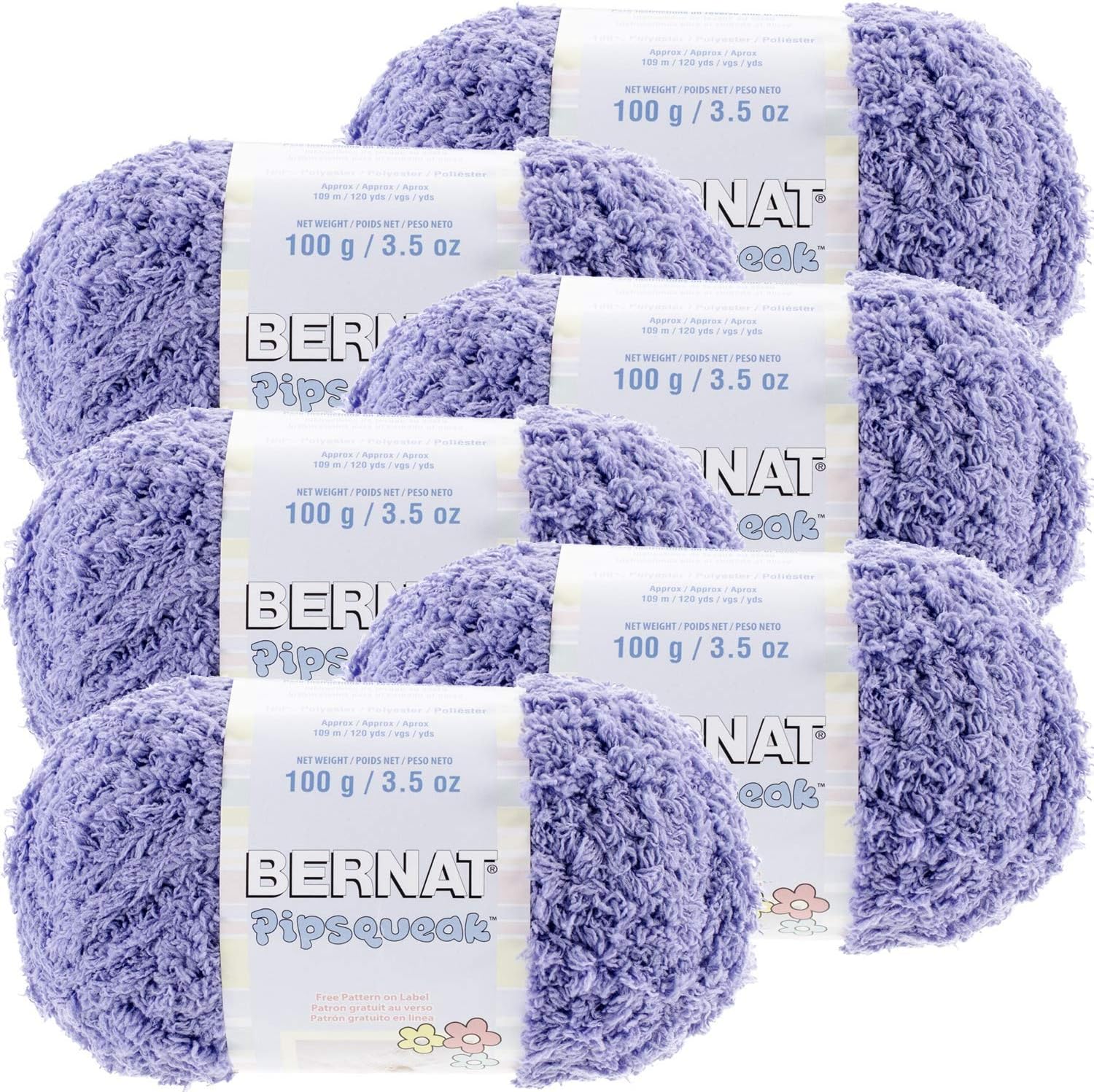 (6 Pack) Bernat Pipsqueak Yarn Grape