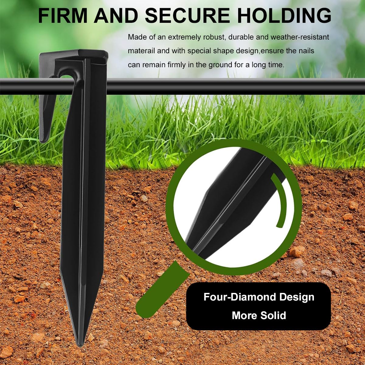 Picchetti Per Robot Tosaerba - 100 Pezzi - Fissaggio Cavo Perimetrale Per Giardino E Esterni