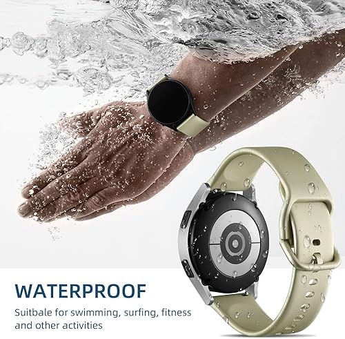 Miniatura 4 de DaQin Paquete de 10 correas compatibles con Samsung Galaxy Watch 7654 1.575 in 1.732 inWatch 6 Classic 1.693 in 1.850 inWatch 5 Pro 1.772 inWatch 4