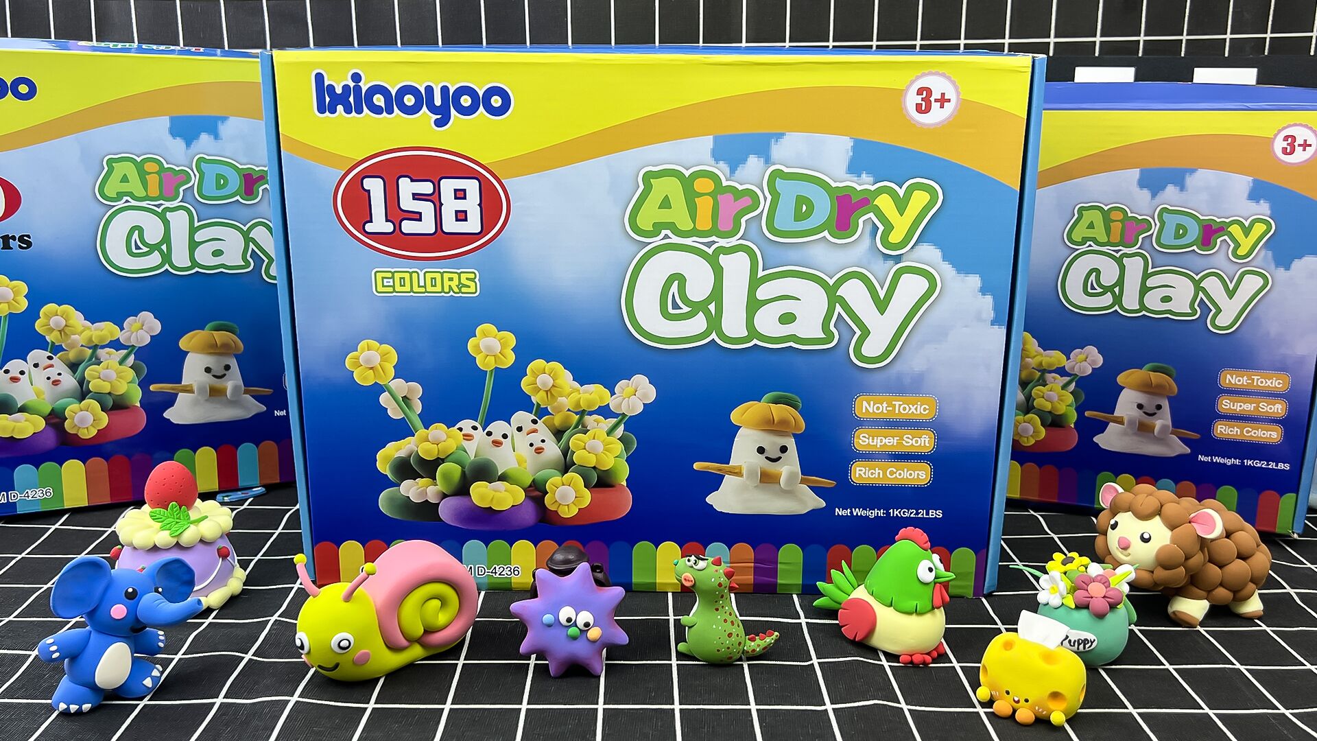CLAY BEAUTY いろいろ８個まとめ売り Amazon.com: Ixiaoyoo Air Dry Clay for Kids, 158 Colors Modeling