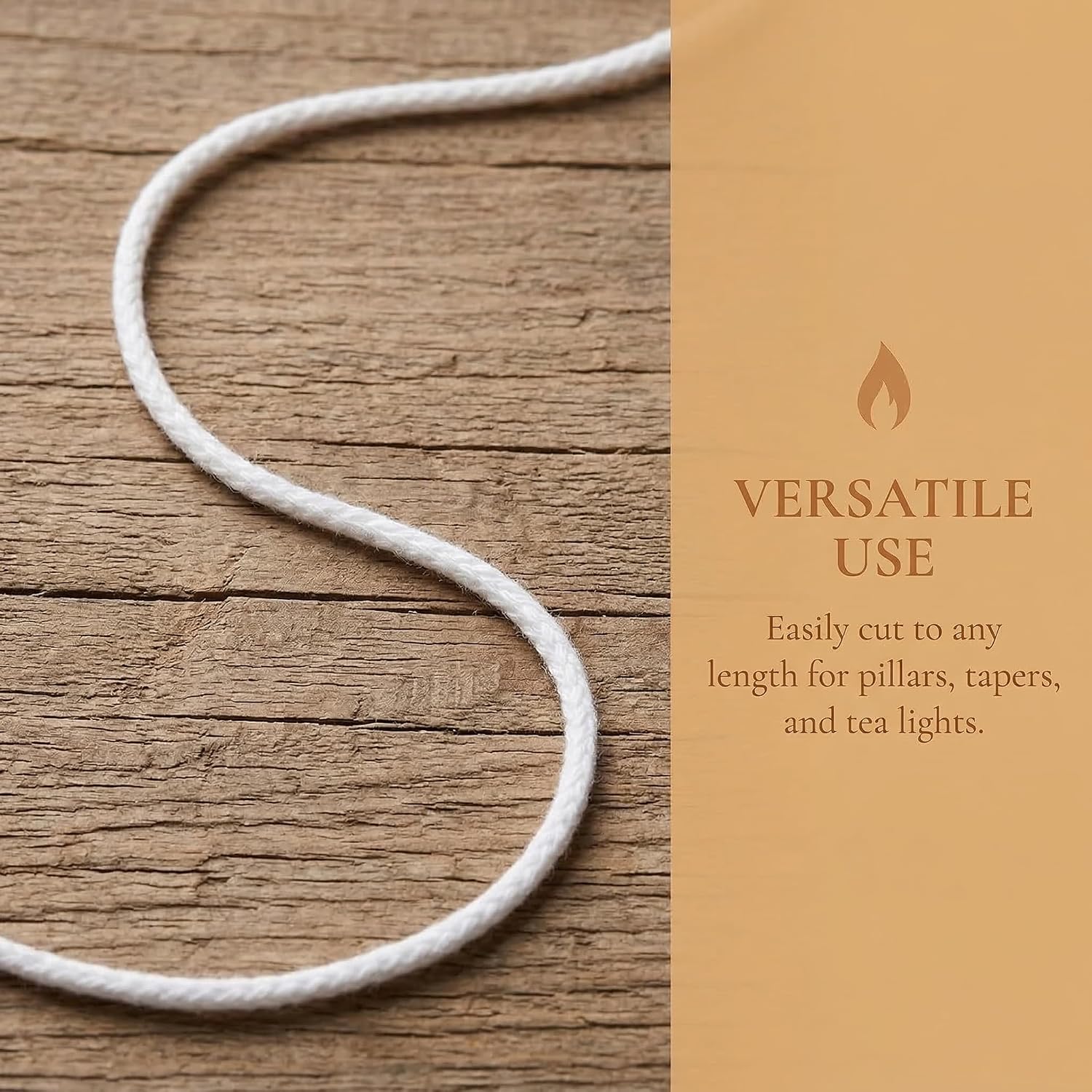 200 Feet Braided Candle Wick Spool 100% Cotton