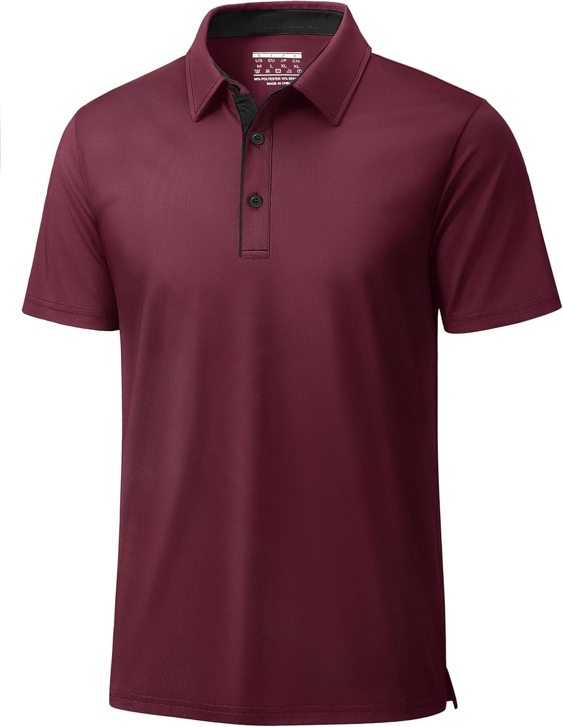 MAGCOMSEN Mens Polo Shirts Short Sleeve Dry Fit Moisture Wicking Golf Polos Casual Athletic 3 Buttons Collared Shirt Men