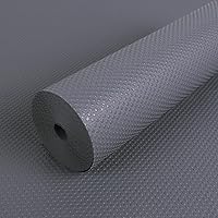 Vista 13 de Revestimientos de estantes para gabinetes de cocina Impermeables: Forro de cajón de 10 pulgadas de ancho gris claro - 10 pulgadas × 33 pies Papel