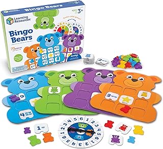 Learning Resources Bingo Bears - Custom Bingo Game for Kids, Matching Ga...