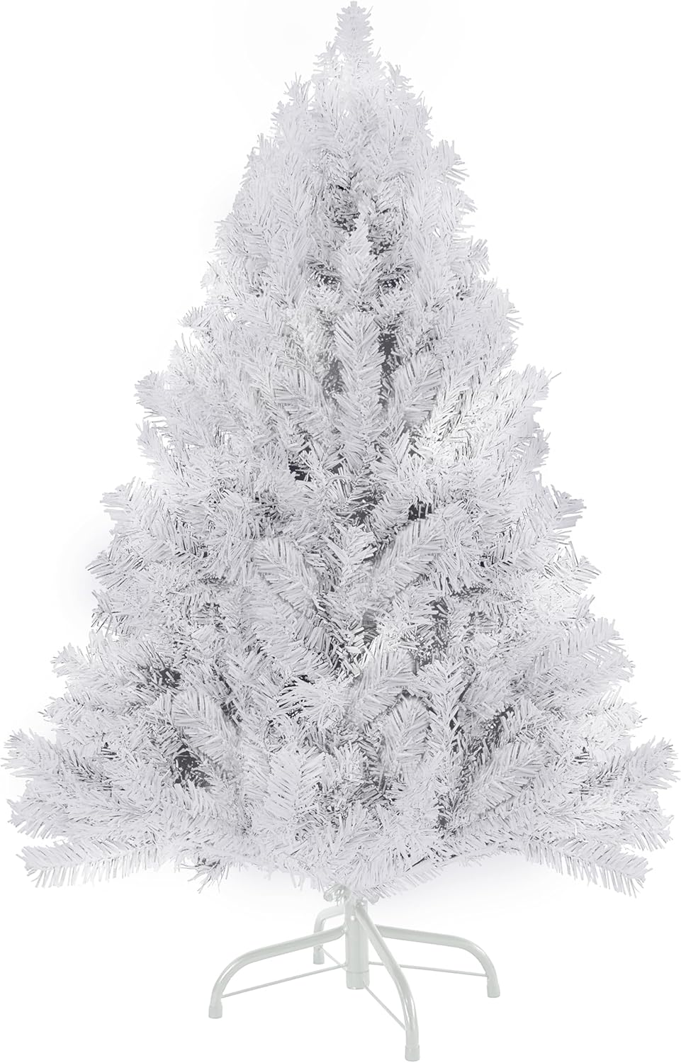 4ft White Christmas Tree - Premium Hinged Artificial Small Christmas Tree
