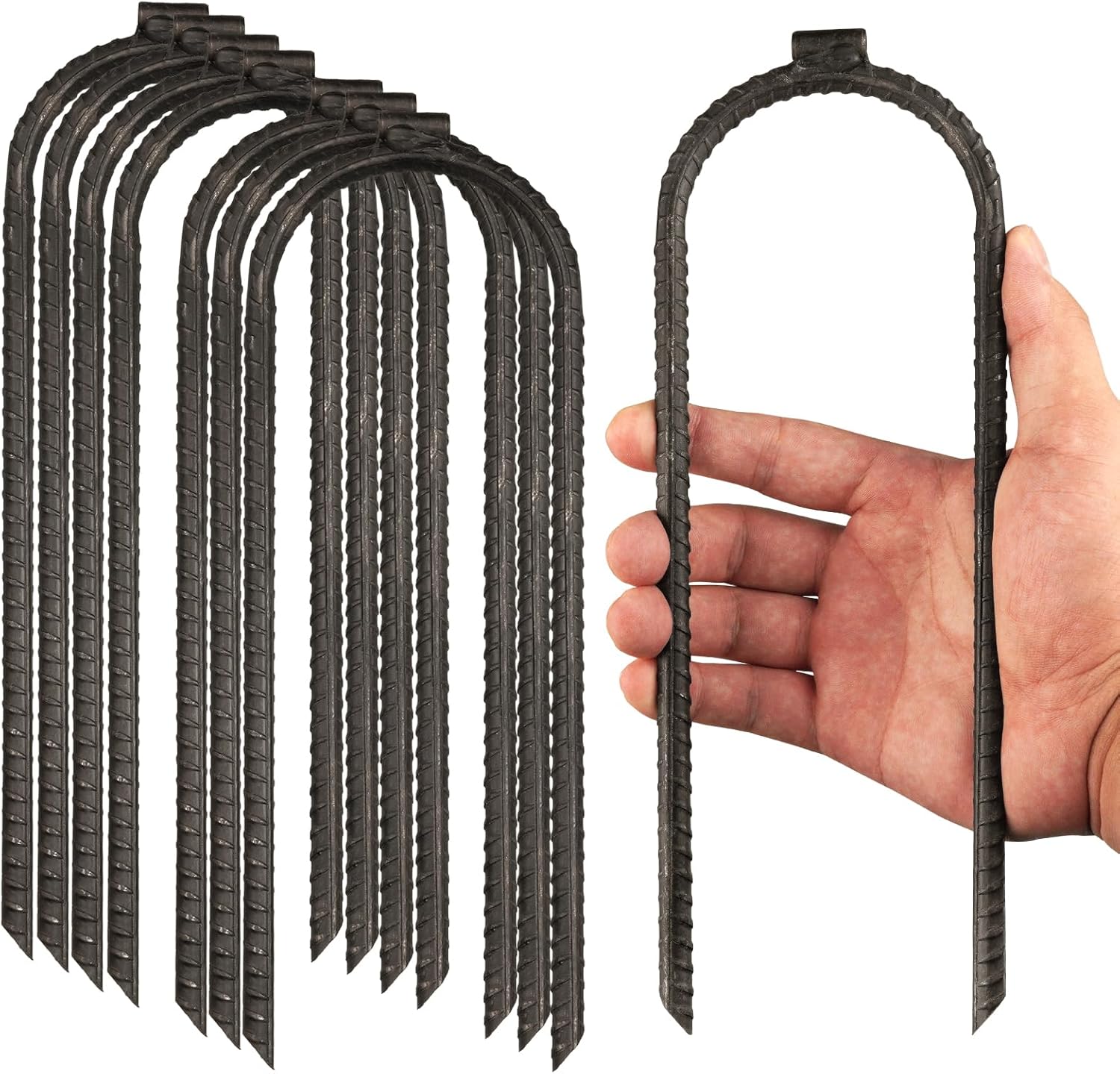 ExtraLarge 10"x3" Heavy Rebar Trampoline Wind Stakes