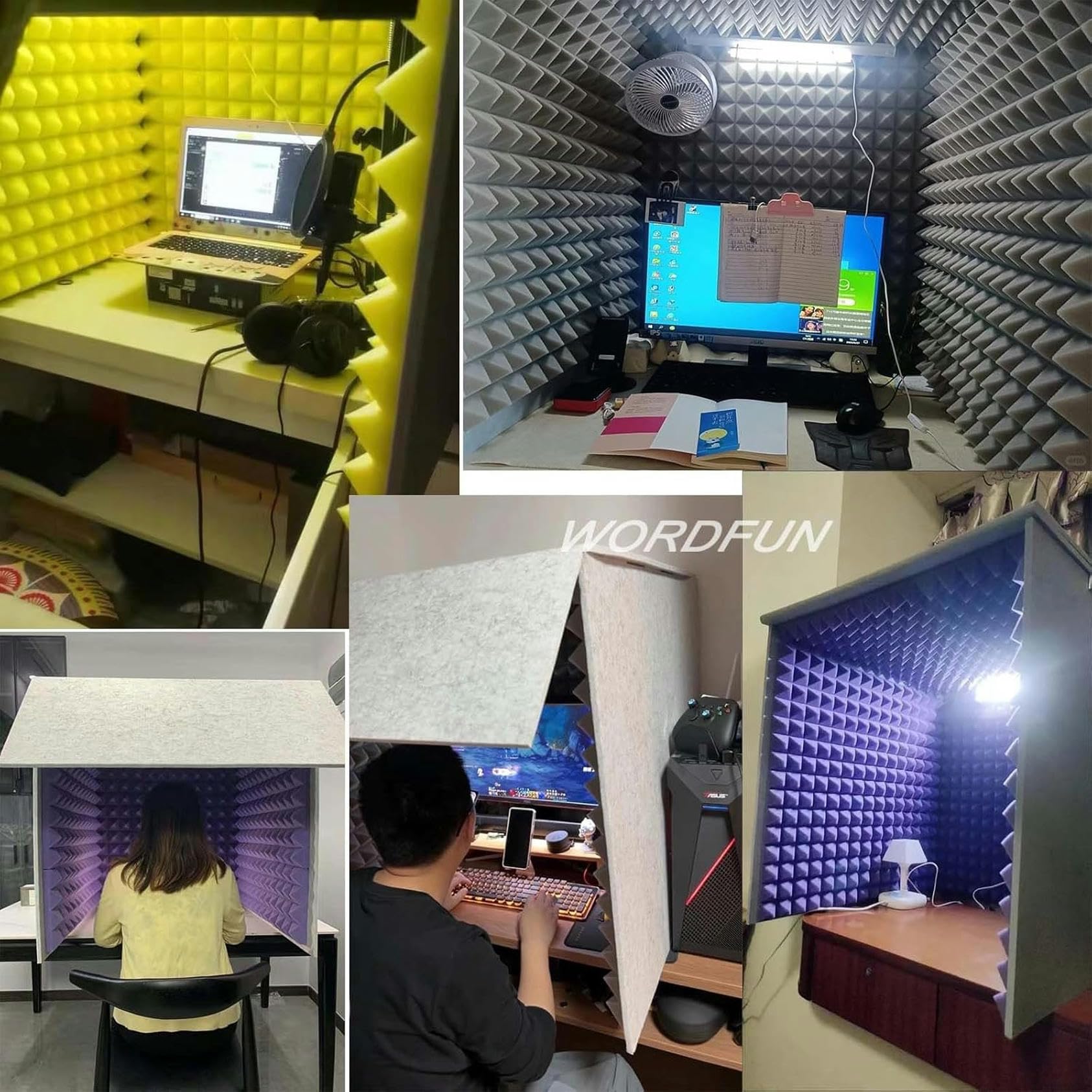 kabina wokalna, Mikrofonowa kabina izolacyjna Cube, Decreg Noise, osłona do domowego studia, nagrywanie muzyki, podcasting