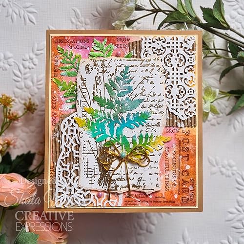 Miniatura 6 de Creative Expressions Shabby Basics - Troquel artesanal #1 para manualidades, metal, marrón, 2.7 x 4.5 pulgadas