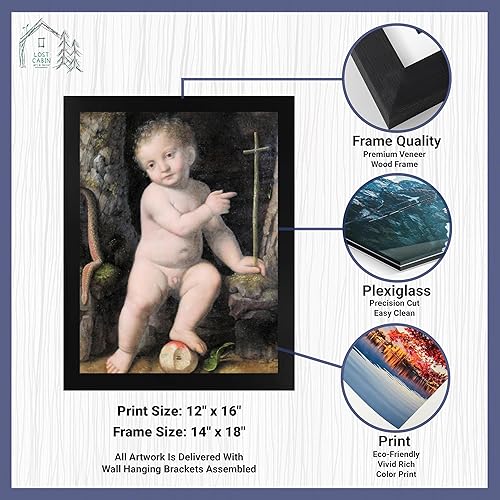 Miniatura 2 de Lost Cabin Chateau De Chantilly de Bernardino Impresión en marco plano negro Reproducción de pinturas de obras de arte finas Póster decorativo