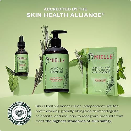 Miniatura 2 de Mielle Organics Aceite y champú fortalecedor para el cabello y menta de romero