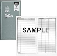 Vista 2 de Registro de kilometraje automático de domo, sin fecha, 32 formularios [Juego de 3]