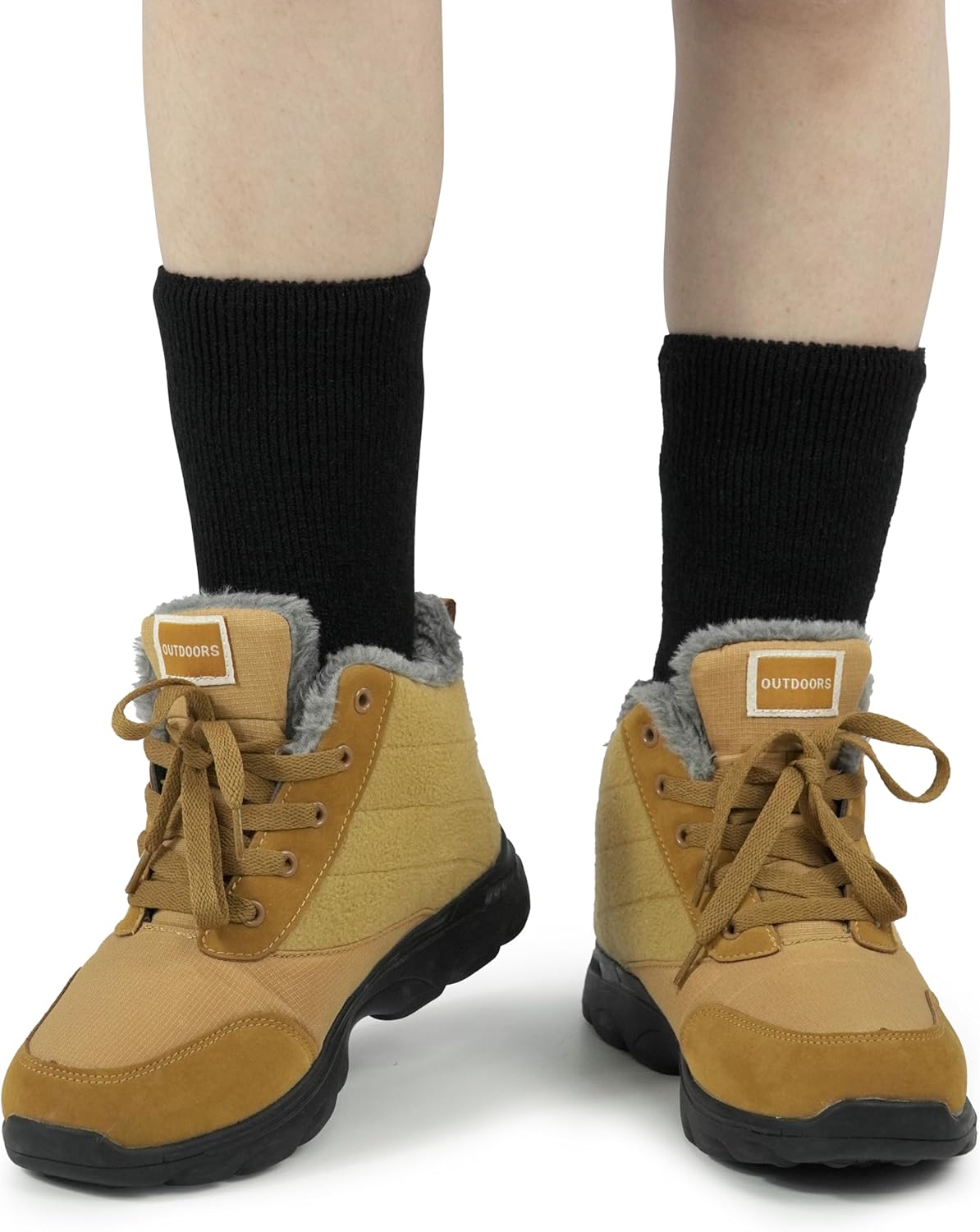 BomKinta Thermal Socks Men - Winter Warm Crew Socks - Cozy Soft Thick Christmas Boot Socks Gifts Size 7-11 - Image 5