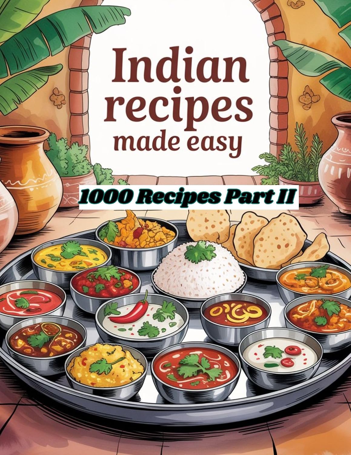 Indian Recipes Made Easy Part II: 1000 Recipes Spice Up Your Kitchen Quick, Healthy, and Delicious Indian Meals Food Lovers