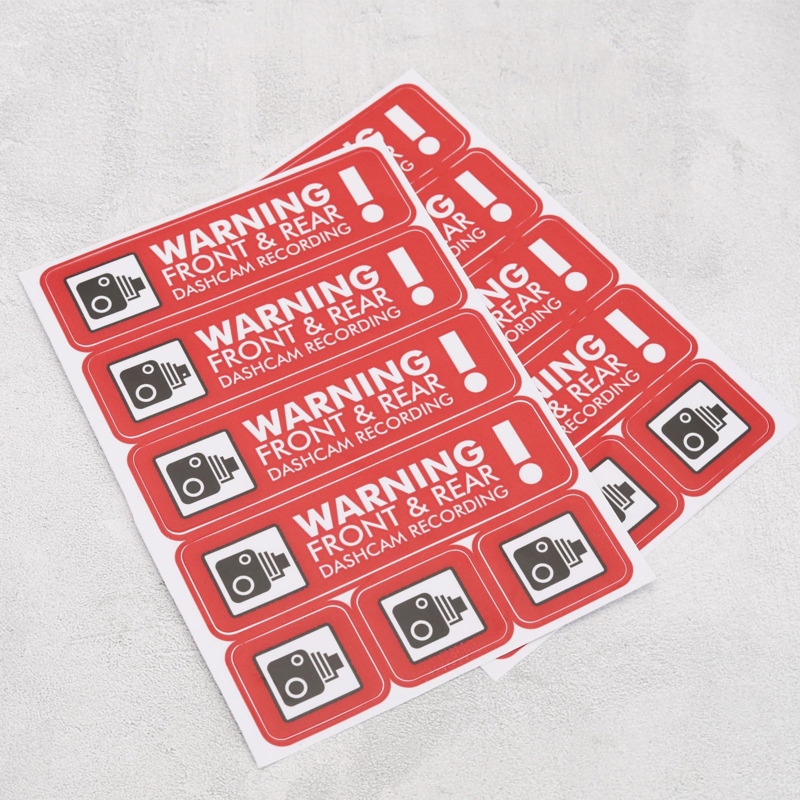 VGOL 2 STKS Dash Cam Opname CCTV Stickers 35mm x 130mm/35mm x 40mm voor Auto Van Truck Voertuig Taxi Mini Bus Camera Beveiliging Rood (Franse versie VGOL 2 STKS Dash Cam Opname CCTV Stickers 35mm x 130mm/35mm x 40mm voor Auto Van Truck Voertuig Taxi Mini Bus Camera Beveiliging Rood (Franse versie