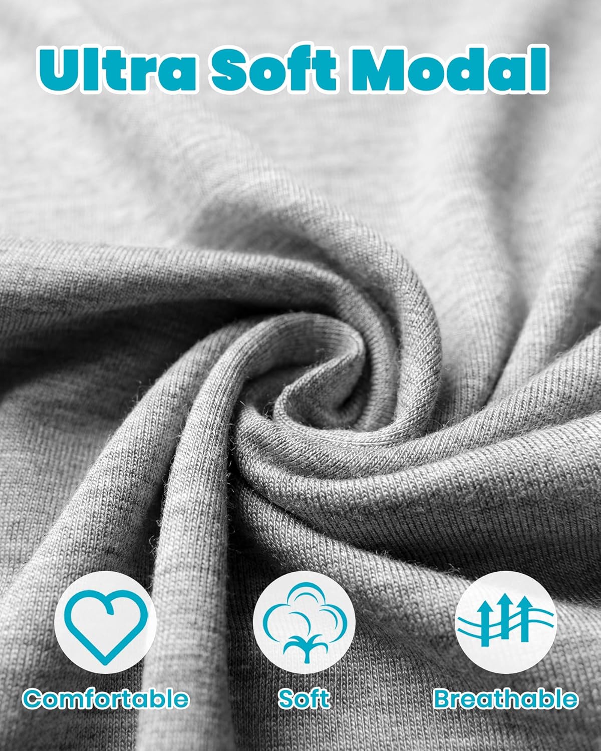 2Pk Newborn Baby Knotted Gown, Super Soft Silky Infant Long Sleeve Sleeper for Baby Sleeping with Hat Green & Grey (2 Packs 0-3 Months) - Image 5