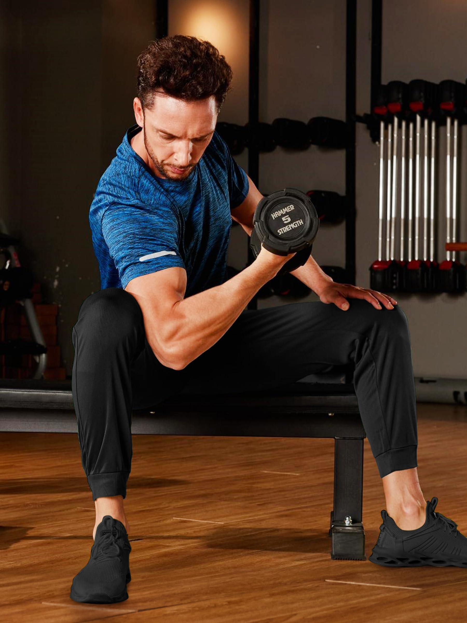 T-shirt de course TACVASEN pour homme, conçu pour le confort et la performance.