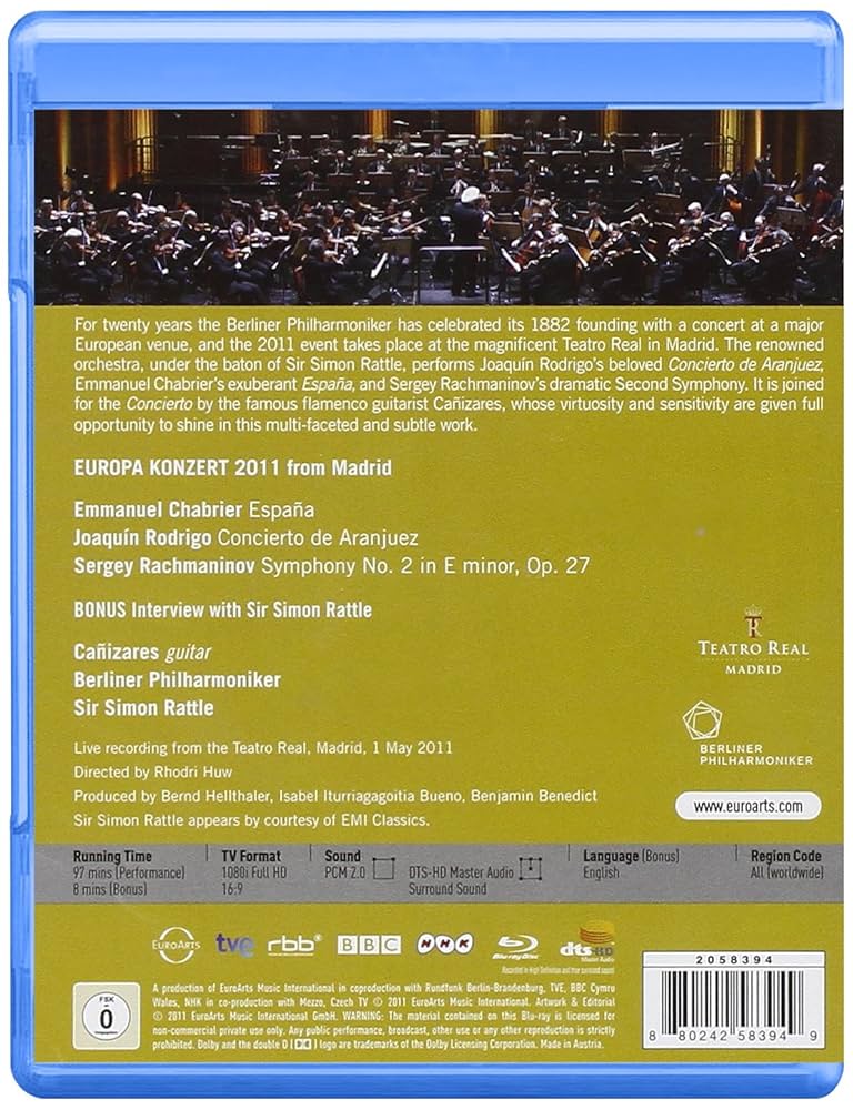 (未使用･未開封品)　Europa Konzert 2011: Madrid [DVD] 7z28pnb Amazon.co.jp: Europa Konzert 2011: Madrid [Blu-ray