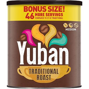 Yuban Traditional Roast Medium Roast Ground Coffee Bonus Size 37.2 oz Canister