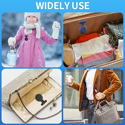 Miniatura 6 de Soporte impermeable compatible con AirTag para niños (paquete de 2), funda oculta con alfiler, clip de rastreador GPS compatible con Apple Air Tag,