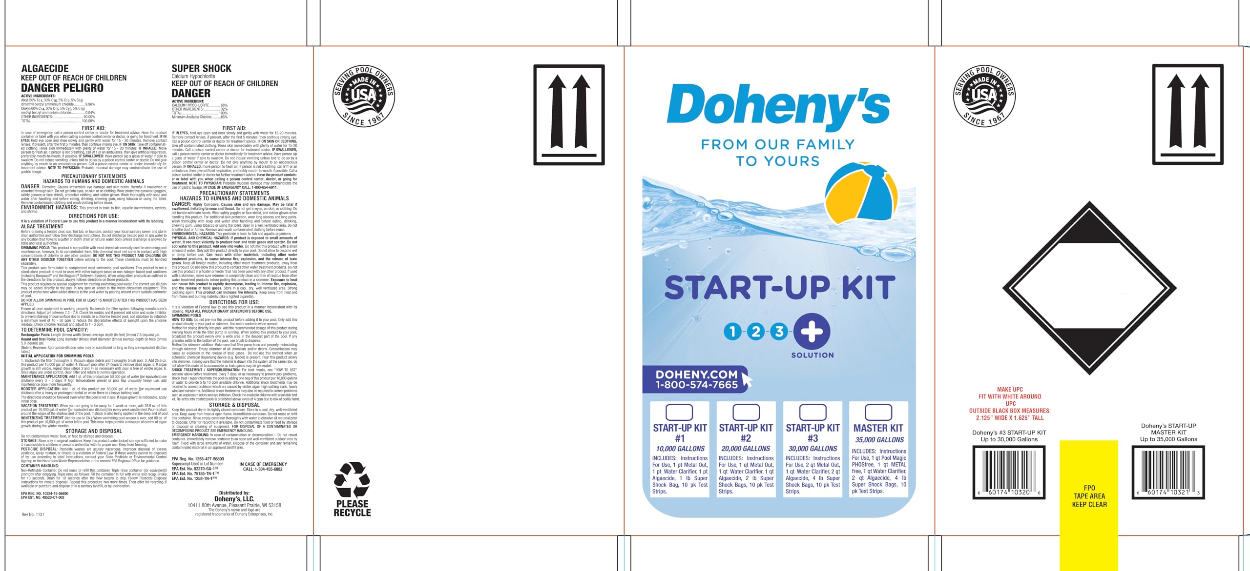 Dohenys Ultimate Pool Opening StartUp Kit Contains All