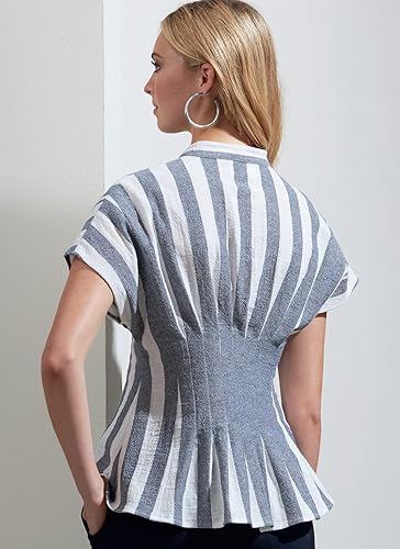 Miniatura 7 de Vogue Misses' - Kit de patrón de costura para tops acampanados, código V1874, tallas 16-18-20-22-24, multicolor