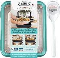 Vista 10 de Fancy Panz Classic Sartén, viste y protege tu sartén de aluminio, hecha en EE. UU., de tamaño medio, sartén de aluminio y cuchara incluidos, comida