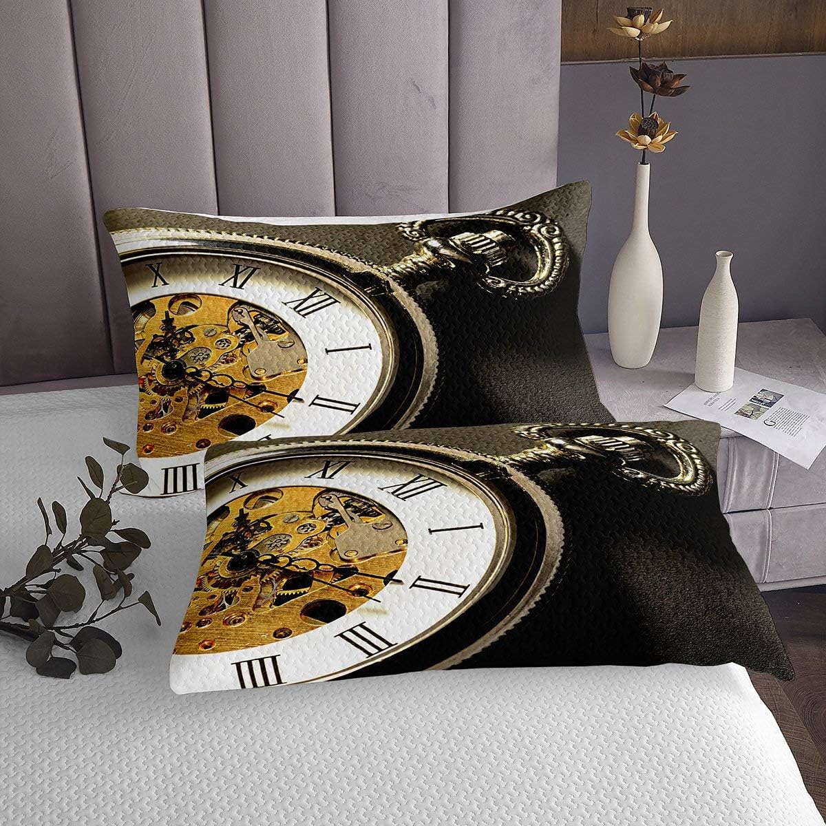 Crаzу Dеаlѕ Erosebridal Gear Clock Bedspread Retro Pocket Watch Coverlet Set Digital Time Machine Quilt for Kids Teen Boys Man Industry Western Style Bed Cover with 2 Pillow Cases King Size Brown Gold Suреr Bіg Clеаrаnсе! Erosebridal Gear Clock Bedspread Retro Pocket Watch Coverlet Set Digital Time Machine Quilt for Kids Teen Boys Man Industry Western Style Bed Cover with 2 Pillow Cases King Size Brown Gold