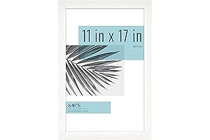 MCS Studio Gallery 11x17 Picture Frame: White Woodgrain Elegance for Precious Memories