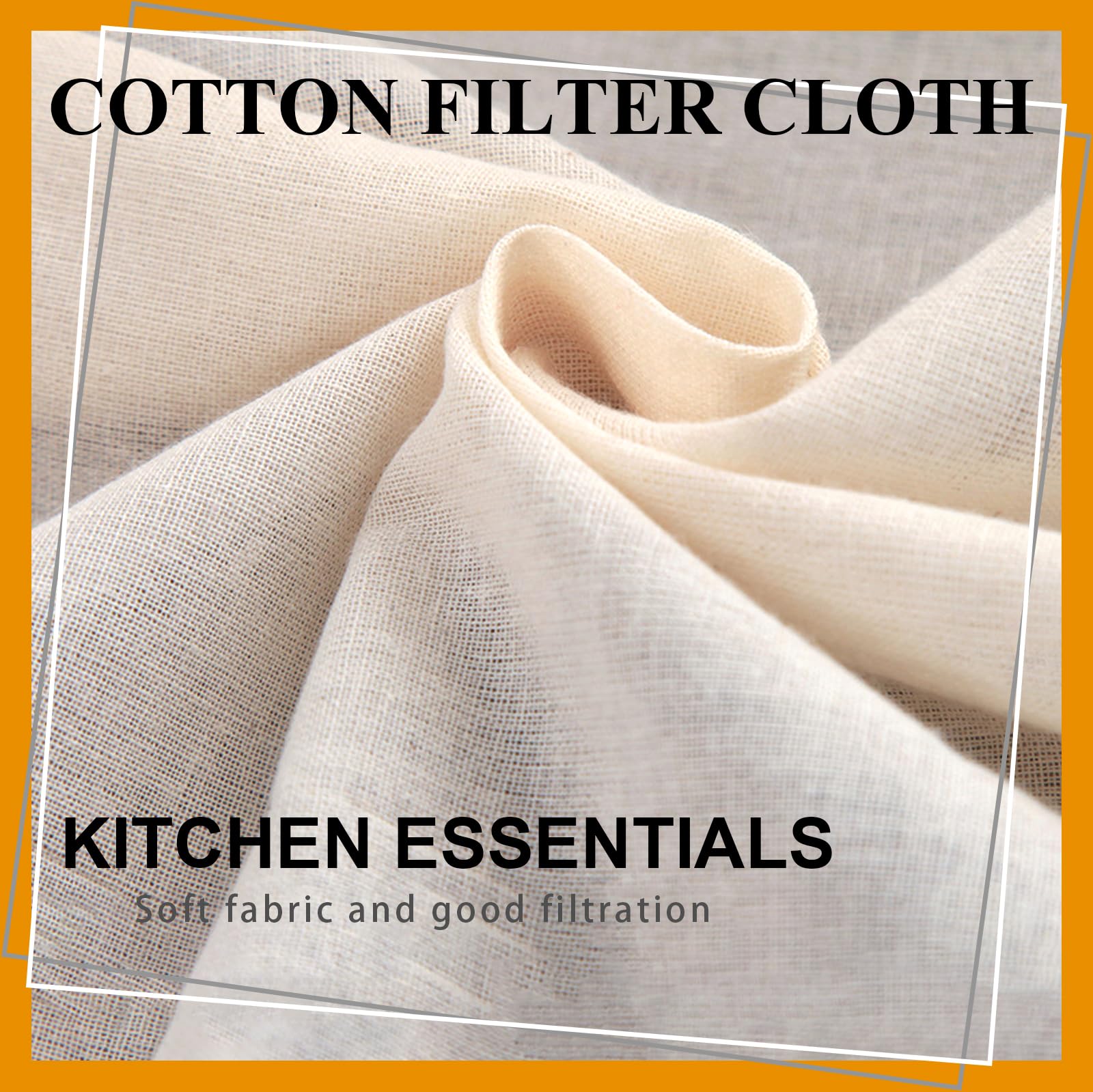 2 Toallas De Paso,50 X 50 Cm, Para Colar, Paño De Filtro De Cocina 100 Gasa, Sin Blanquear,Cuadrada De Muselina Suave De Algodón Puro Para Colar Frutas, Vino, Hornear,Telas Filtrantes Reutilizable