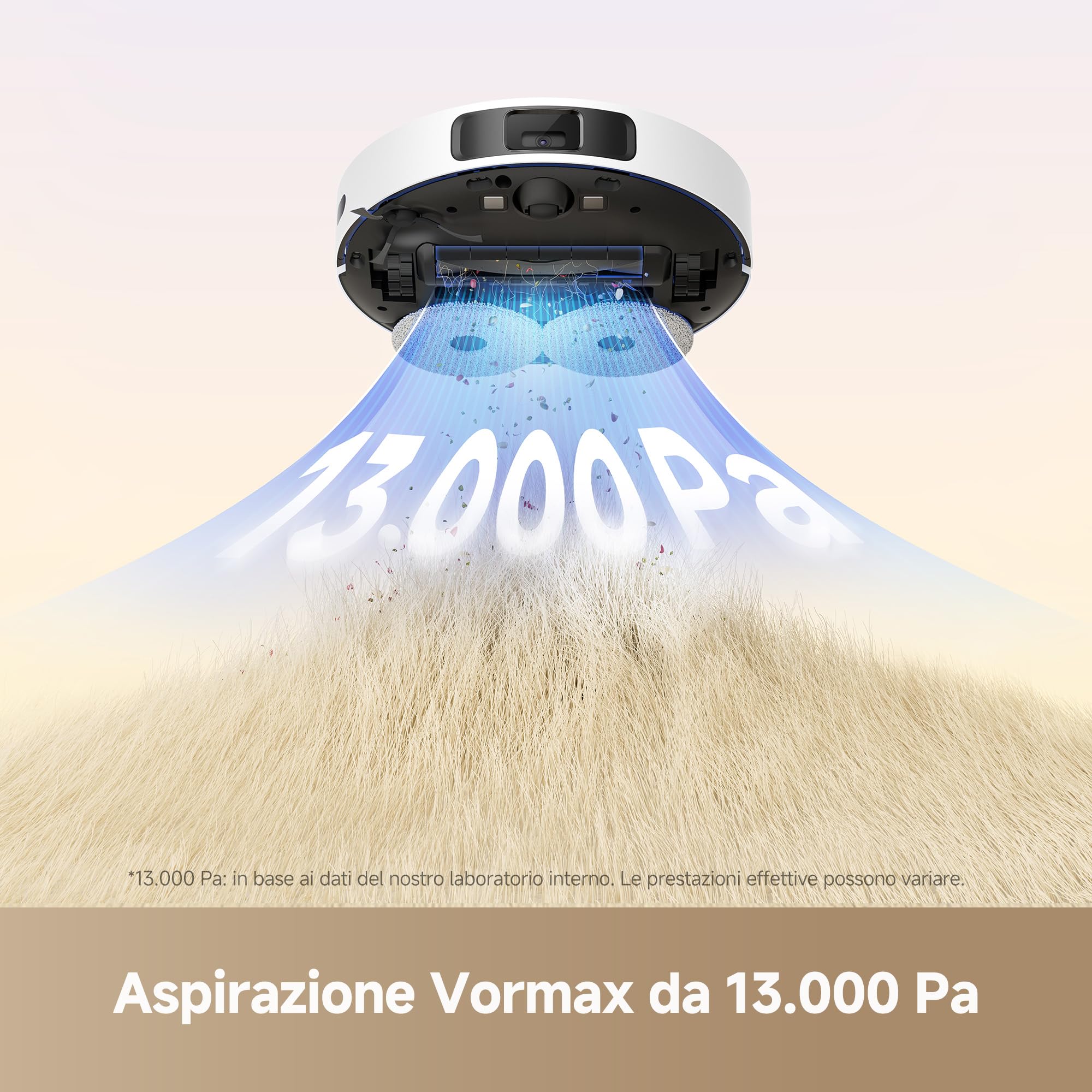 DREAME L10s Pro Gen 3 Robot Aspirapolvere e Lavapavimenti Intelligente, Aspirazione Vormax da 13.000 Pa, Sistema di Lavaggio DuoScrub, Sollevamento Automatico del Mocio di 7 mm, Batteria da 5.200 mAh