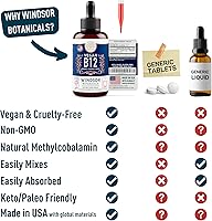 Vista 4 de Vitamina B12 vegana Líquido Vitaminas B12 de fuerza máxima 5000 mcg Suplemento de metilcobalamina Vitamina B12 líquida gotas sublinguales