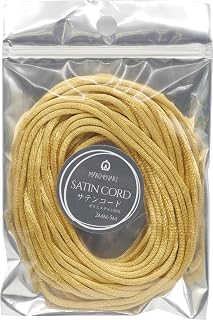 メルヘンアート (Marchen art)サテン コード SATIN CORD太さ 2mm5ｍ 巻COL.1904ゴールド