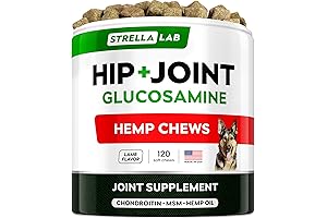 Advanced Joint Treats for Dogs with Lamb Flavor and Real Bone