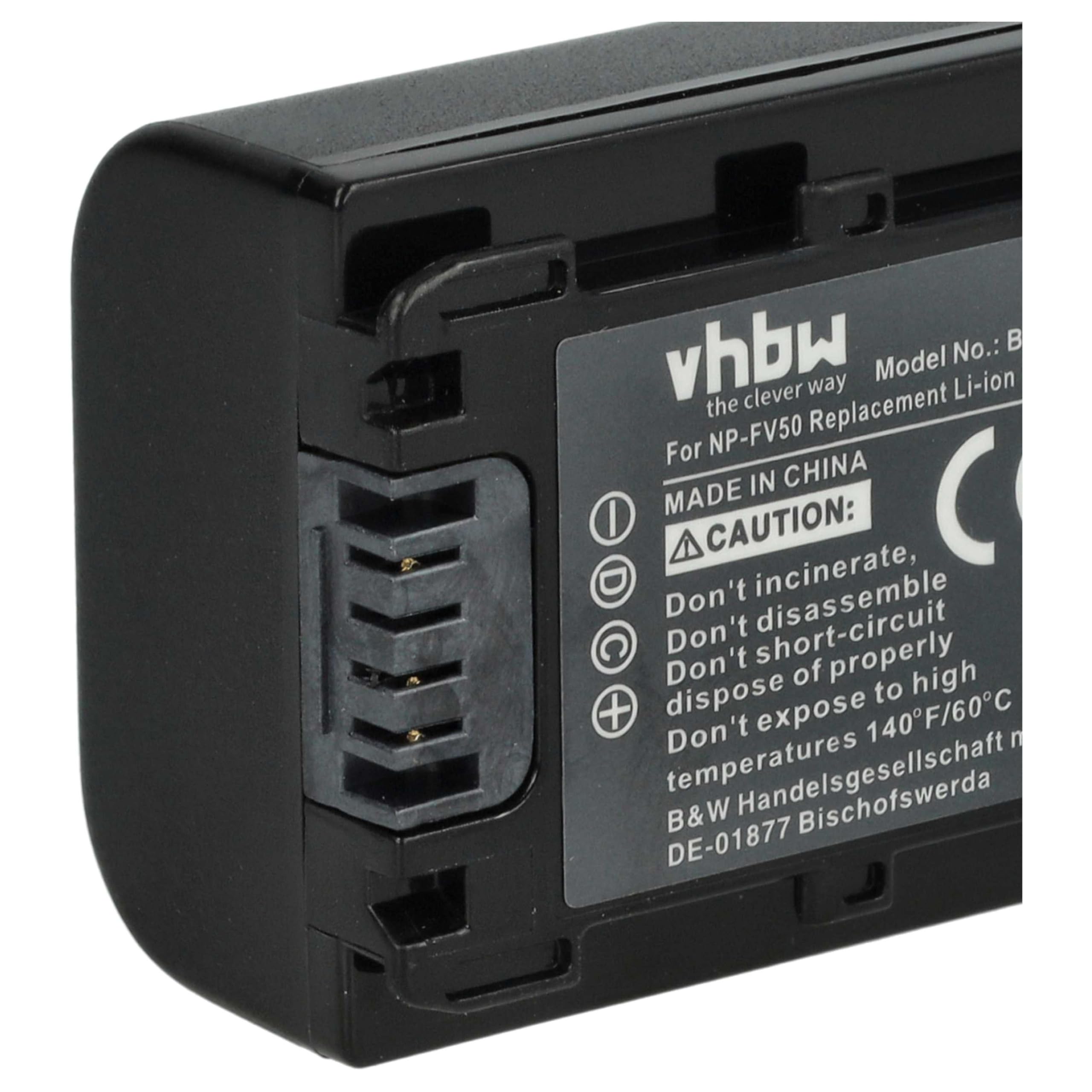vhbw 3X Batterie Compatible avec Sony HDR-CX360E