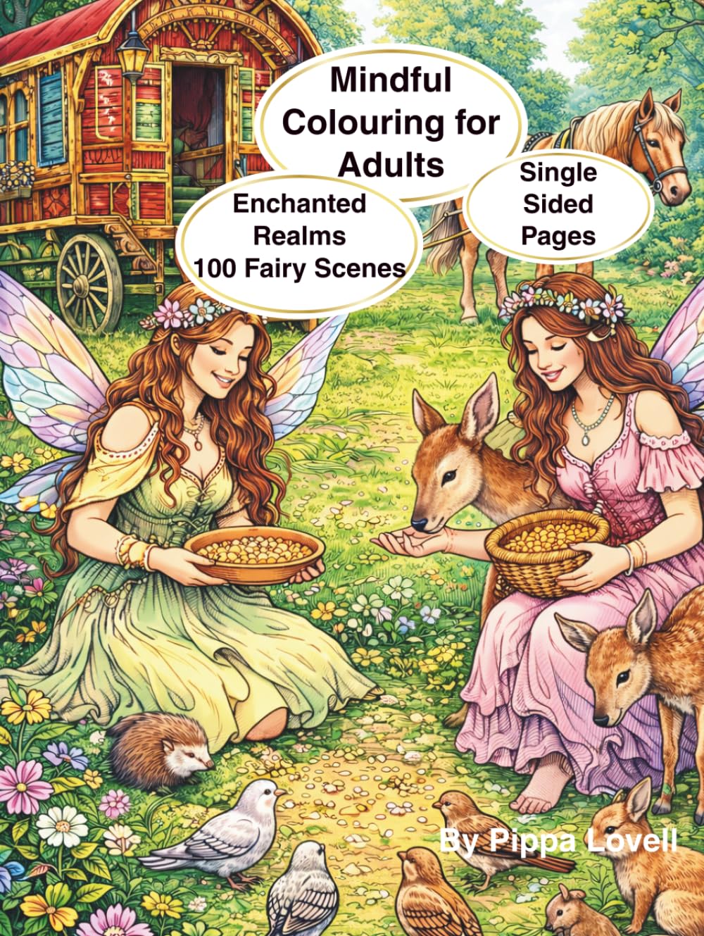 ENCHANTED REALMS: Mindful colouring for adults