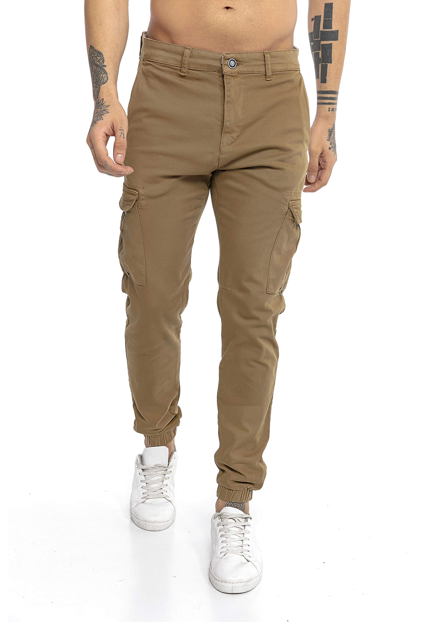 RED BRIDGE Jogger Pants pour Homme Pantalons Cargo en Denim Jean
