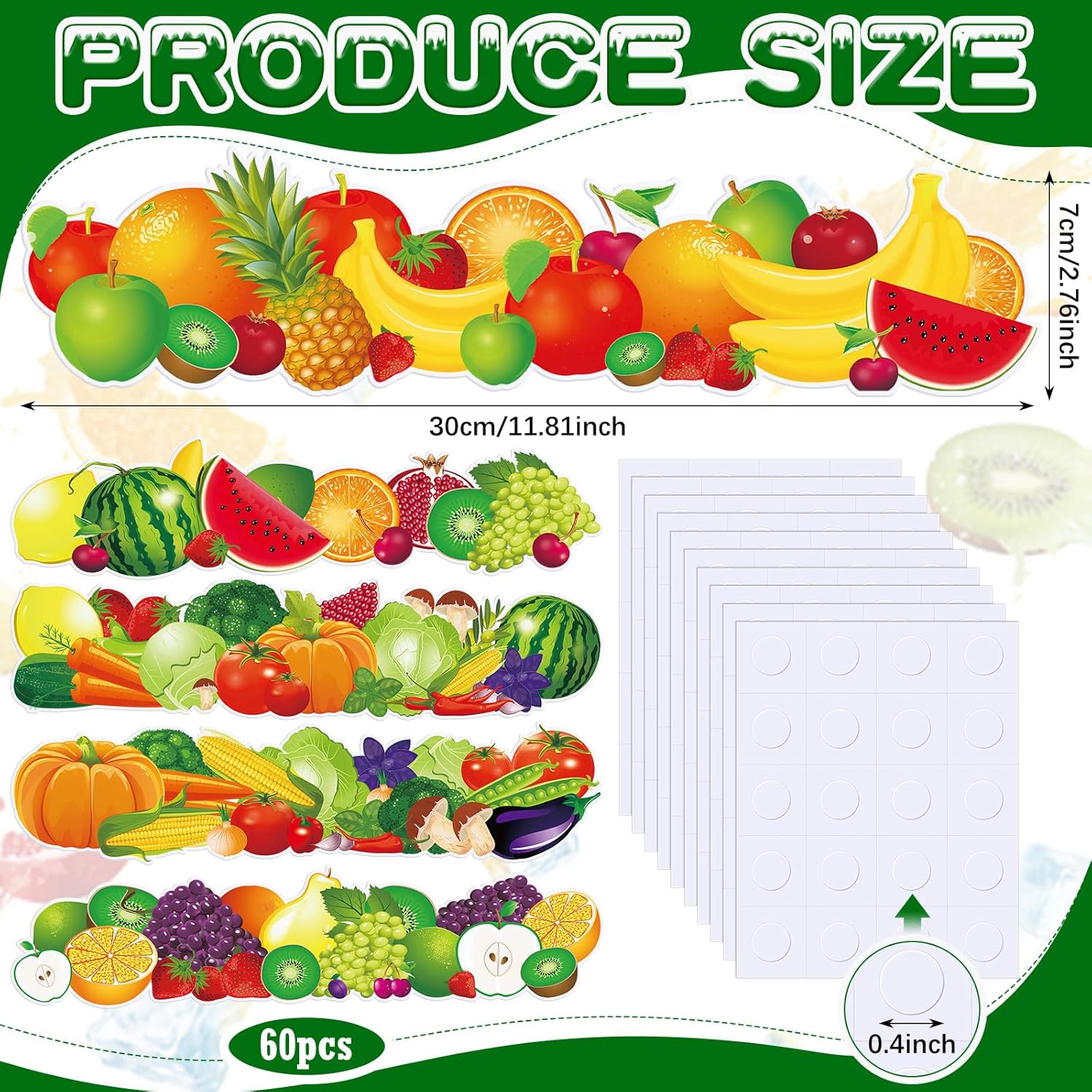 Geyee 60 Pcs Fruits and Veggies Themed Bulletin Board Border Cafeteria Decorations Straight Border Trim for Classroom Decoration Bulletin Board Whiteboard Decor(Bright Style) 3 81UnbQtFl9L. AC SL1500