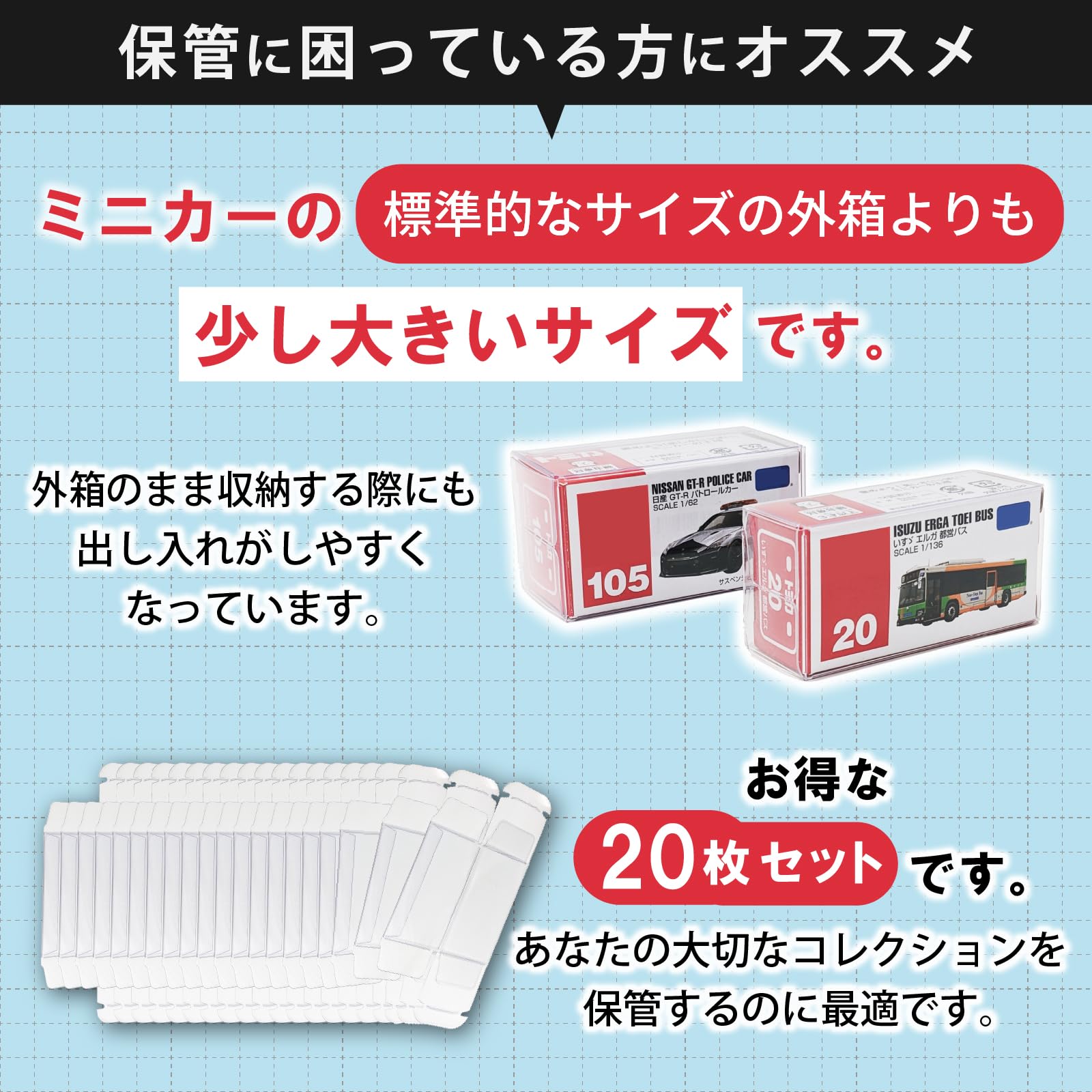 ケースプロテクター | LG55 ミニカー用 078 144mmx62mmx46mm