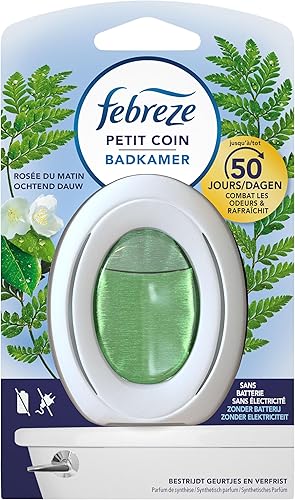 Febreze Petit Coin, Rosée du Matin Désodorisant WC En Continu Pour Élimination E