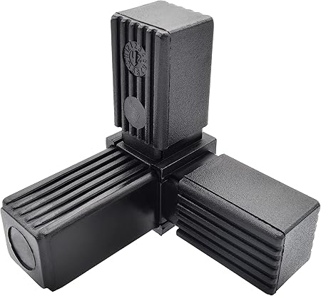 Design61 Lot de 4 bouchons de tubes a lamelles carres 80 x 80 mm avec lamelles pour dimensions
