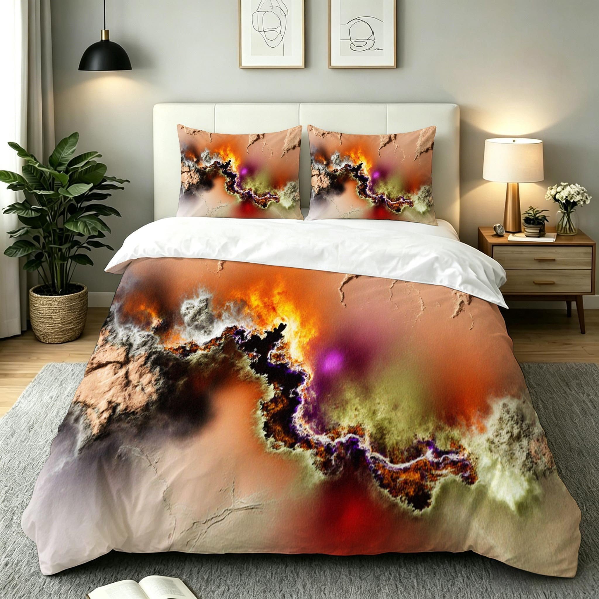 Housse de couette jaune pour adulte crée une ambiance de chambre cosy