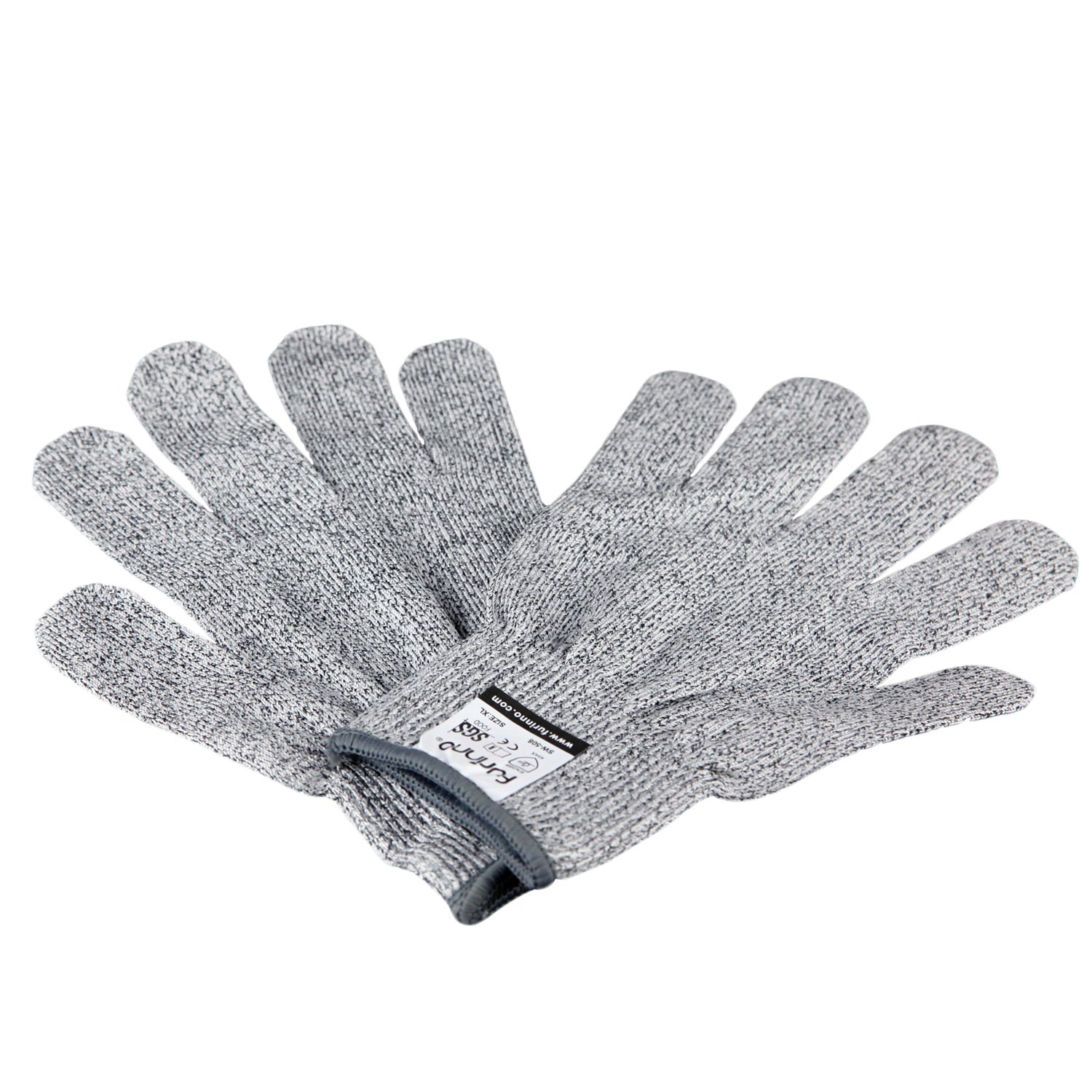 Furinno DaPur Cut Resistant High Performance Level 5 Protection Gloves, Food Grade, Extra Large