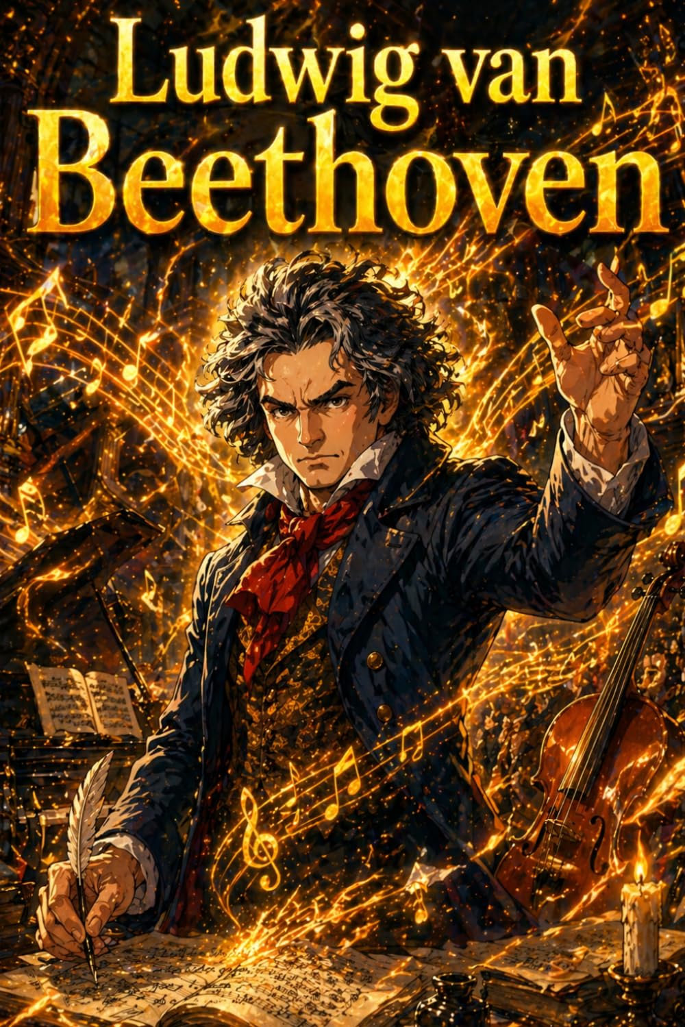 Ludwig van Beethoven: Music Composition Symphony Creativity Emotion Sound Story Biography (Icons of History Manga)