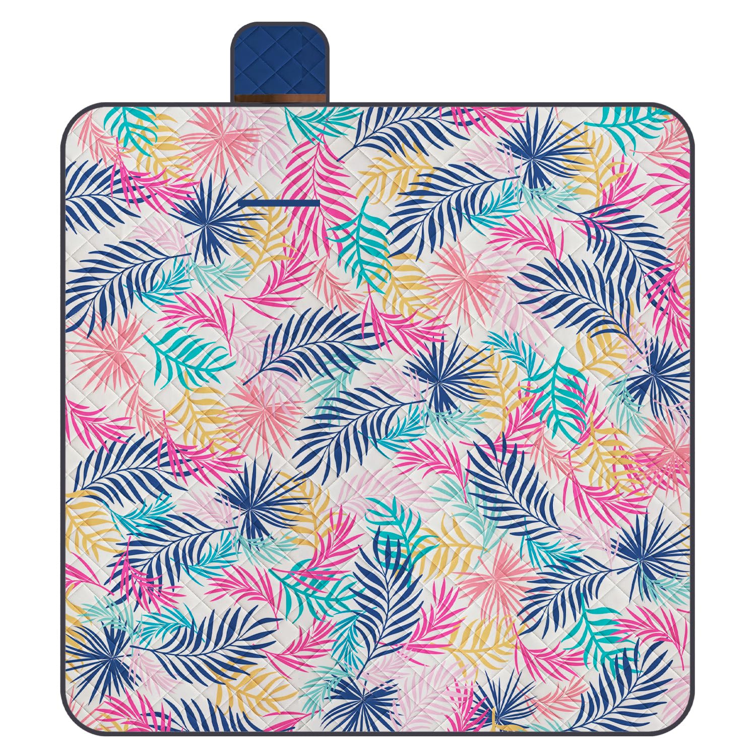 Couverture Pique Nique 200x200 Imperméable Lavable - Nappe de Picnic Grand Portable Extra Large avec Sangle de Transport - Tapis Plaid Plage Randonnée Camping Plein Air Parc (Jungle, 200x200 cm)